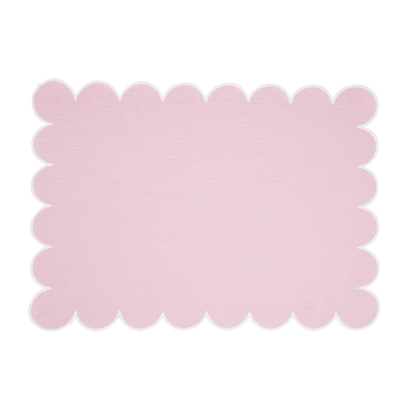 Napperons rectangulaires 100% coton Paddock, Rose clair