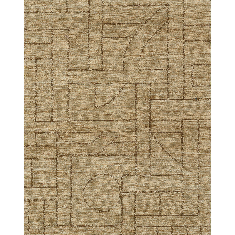 Ann-Sophie Hand Tufted Wool Natural Area Rug 5'' X 8'', Rectangle 8' x 10'