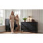 Commode 6 tiroirs Farmhouse pour la chambre à coucher (noir)-2027518765