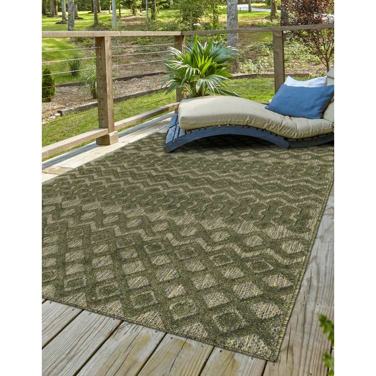 Grise Geometric Indoor / Outdoor Rug