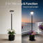 Solar Post Light 138cm Solar Powered Integrated LED Outdoor Floor Lamp