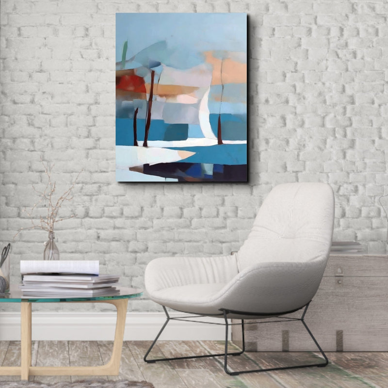 "Paysage 48" sur toile, H 24 po x l 20 po