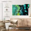 Avery abstrait noir et vert-107689330