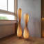 Lampe sur pied rétro en placage de bois, lampe sur pied pour salon et chambre à coucher-129424185