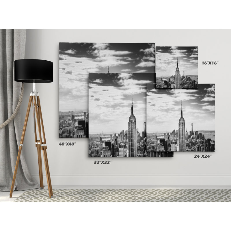 « rétro new york », reproduction d’impression sur toile tendue, H 16 po x l 16 po x P 1,5 po, Toile tendue