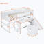 Lit mezzanine en bois massif