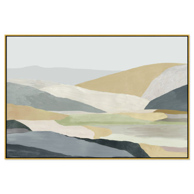 Warm Hills I - Picture Frame Painting Print on Canvas