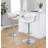 Arabelle Adjustable Faux Leather Bar Stool with Rounded T Footrest (Set of 2)-93302584-93302583