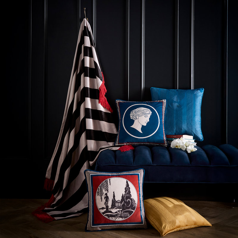 Laurence Llewelyn-Bowen Arcadia Cushion Red, Cushion Cover
