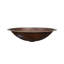 Copper Hand Hammered Oval Undermount Bathroom Sink-1540308814