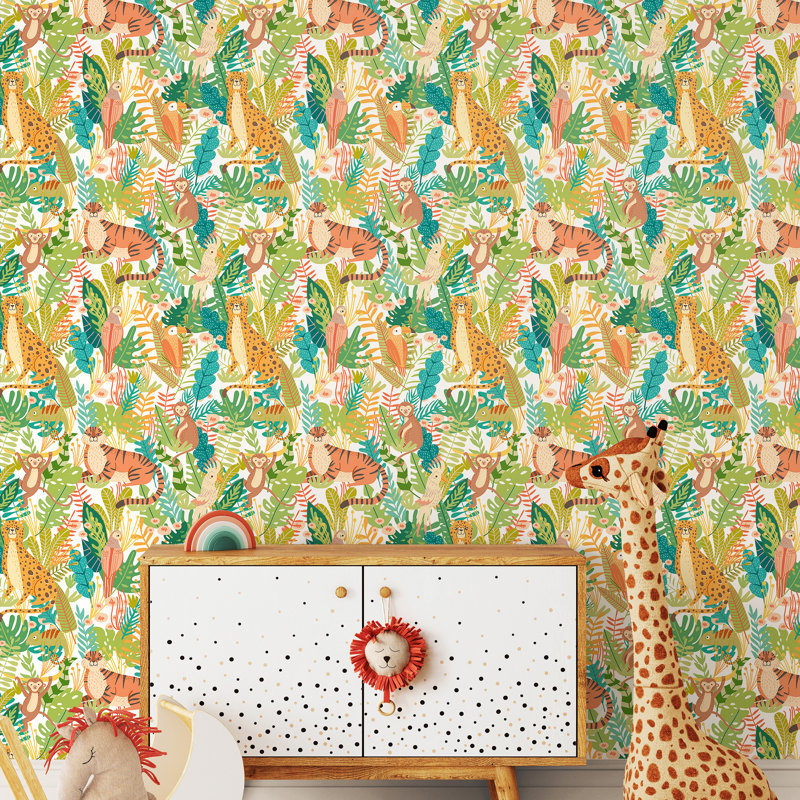 Hoopla Walls Animal Kingdom Apple Riot 10m Wallpaper