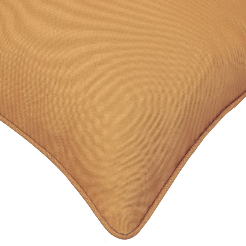 Outdoor Solid Pillow, 18"H x 18"W, Yellow