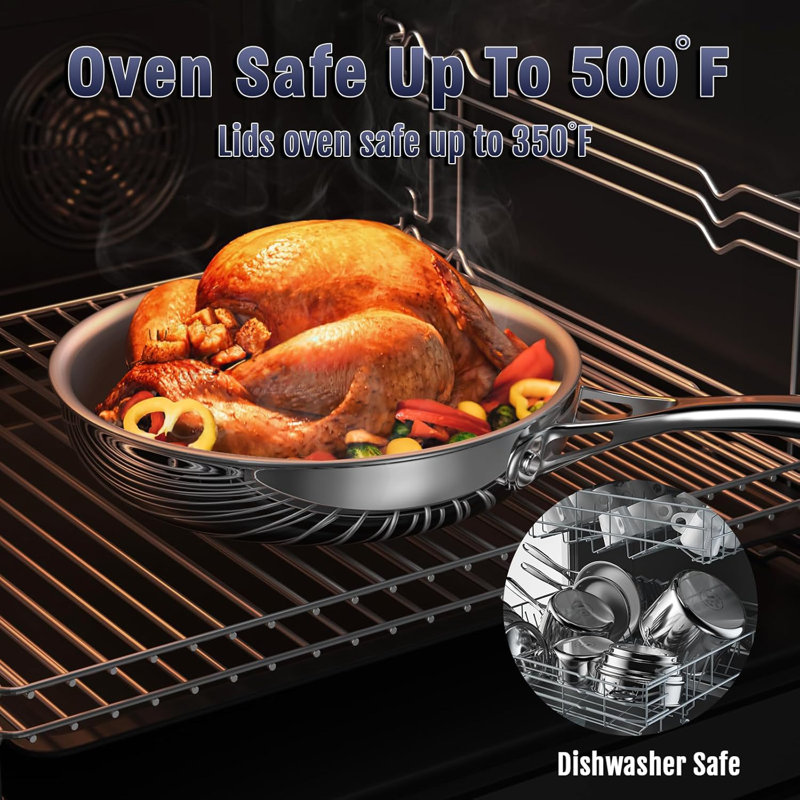 Poêle à wok standard en acier inoxydable 12 po Cooky de Cooks