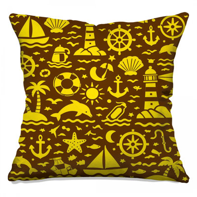 Coussins décoratifs jaunes