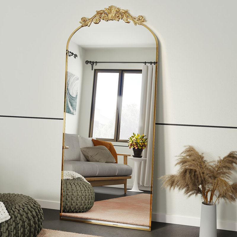 Dungonnell Iron Arch Mirror, Gold, 180cm H x 80cm W
