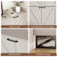 Armoire de rangement pour chaussures 47,2 po avec 4 tiroirs rabattables, armoire à chaussures pour entrée, couloir, blanc vieilli