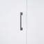 Grand lit escamotable mural avec placard, blanc