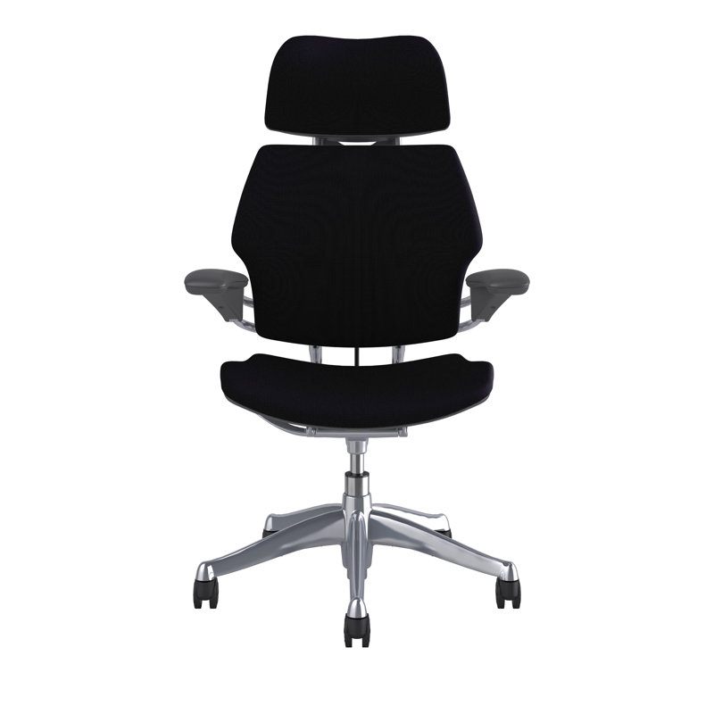 Freedom Headrest Task Chair, Graphite, Black