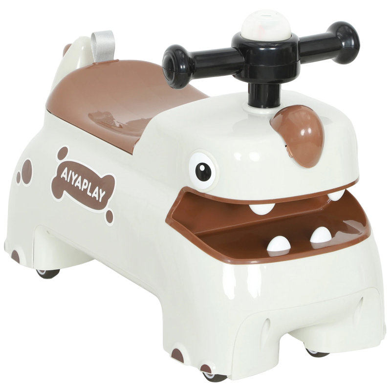 HOMCOM Floor To Floor Ride On, Cream