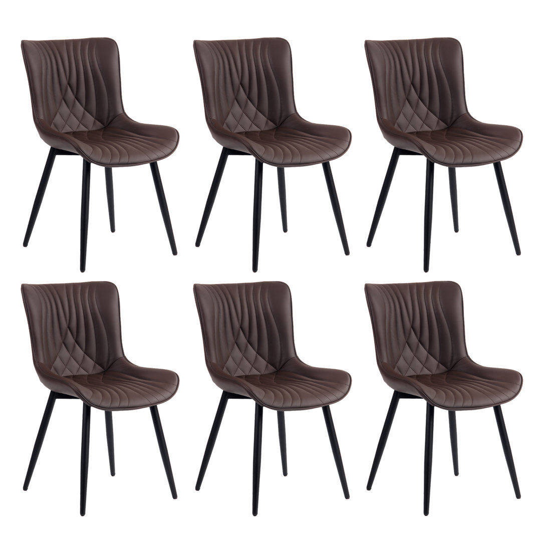 Comfortable Padded Dining Chairs with Back Easy Assembly Upholstered Side Chair, Accent Chairs for Kitchen, Dining Room