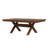 Karven Wood Trestle Extendable Dining Table with Leaf