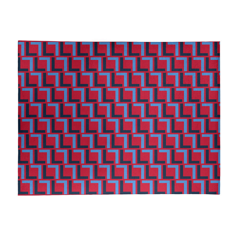 Geometric Indoor Rug, Rectangle 5' x 7'