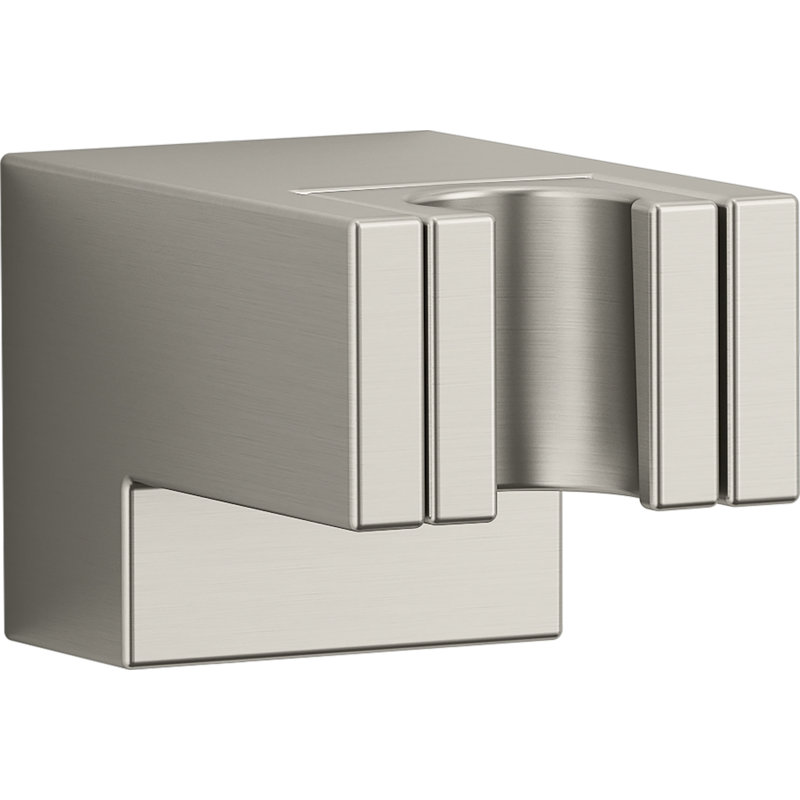Statement Wall-Mount Handshower Holder, Vibrant Brushed Nickel