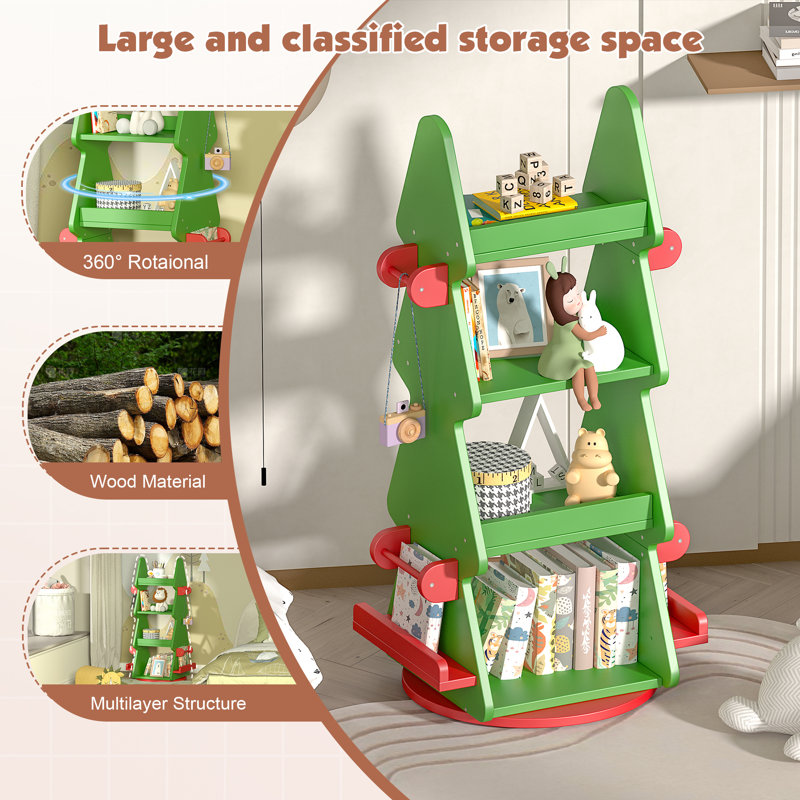 120cm H X 45cm W Plastic / Acrylic Plants & Flowers Standard Kids Bookcase