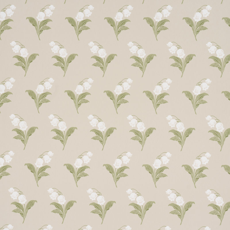 Papier peint Lily of the Valley, Vert