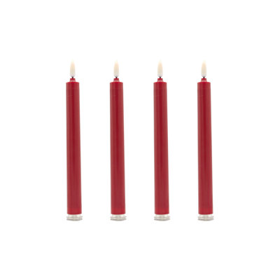 Unscented Flameless Taper Candle - 4 Count