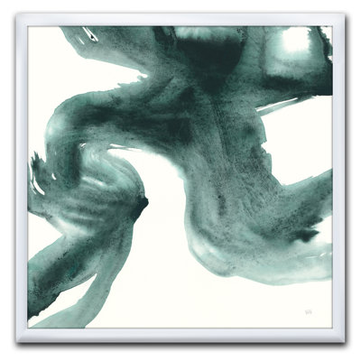 « gouache green on gray ii »-image sur toile