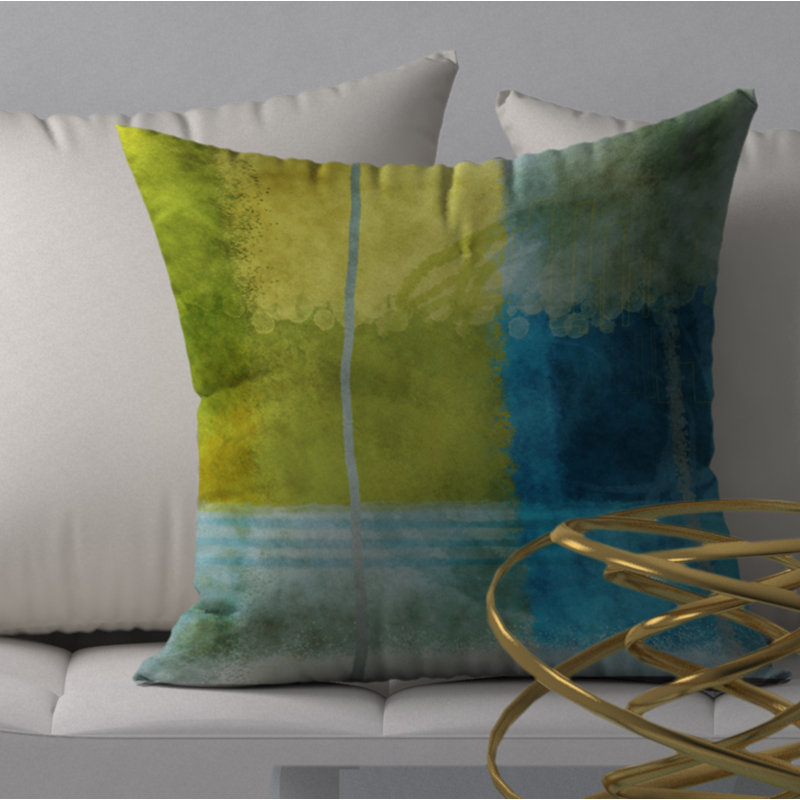 Housse de coussin carrée tendance et insert, 24" X 24"