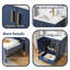 Meuble-lavabo simple 24 po moderne bleu