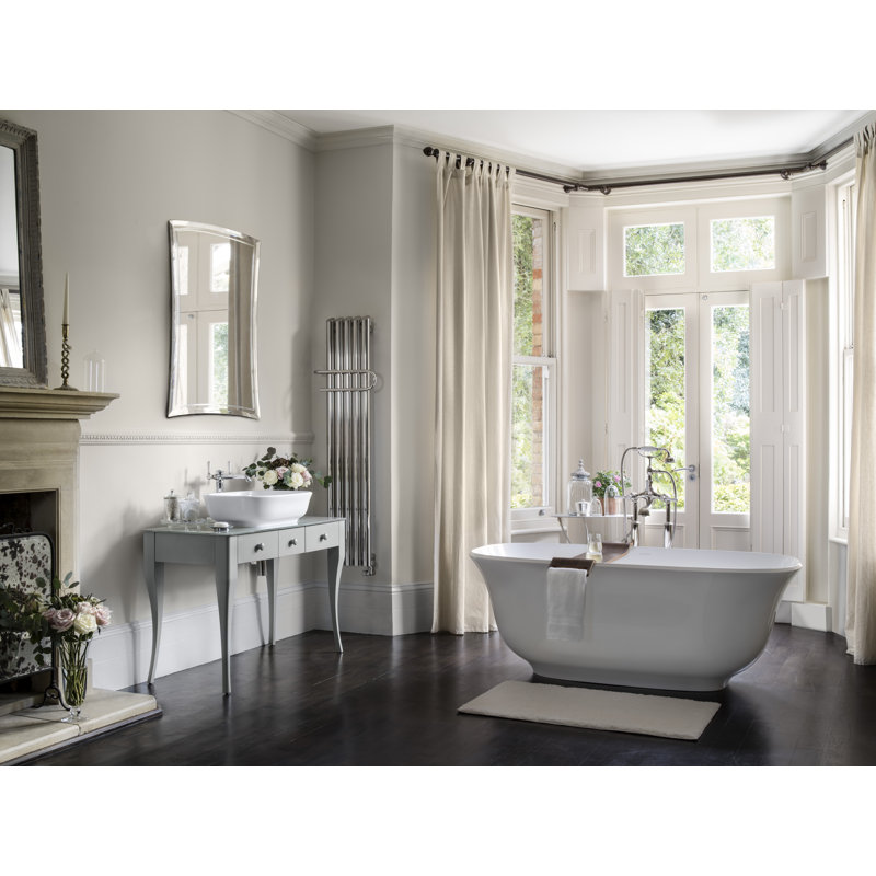 Amiata Volcanic Limestone Freestanding Soaking Bathtub, Sapphire Blue