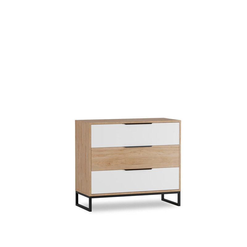 Agigail 90cm W 3 - Drawer Chest of Drawers