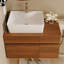 Petit meuble-lavabo flottant simple 31,5 pouces avec lavabo-1123208821