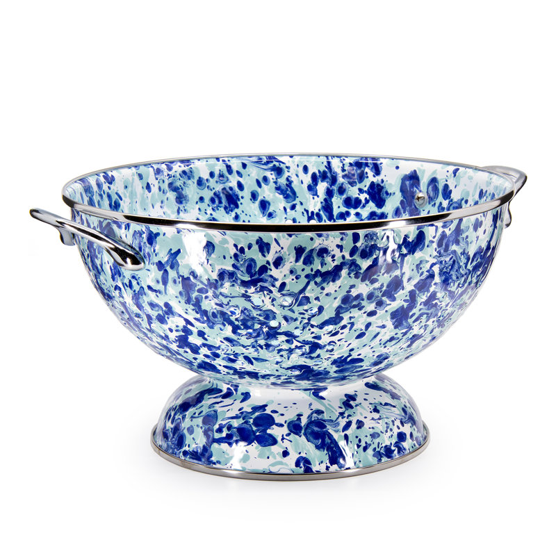 Golden Rabbit Ocean Enamelware Colander
