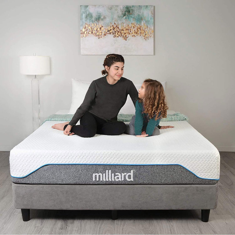 Milliard Gel Memory Foam Mattress, 20cm Foam, Medium Firm, Double (4'6)