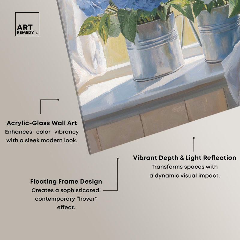 Décoration de fenêtre en acrylique fenêtre fenêtre par Art Remedy, prête à être suspendue, H 12 po x l 12 po