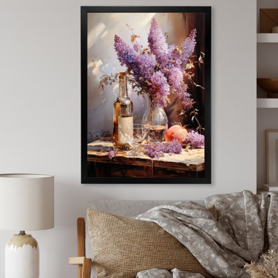 «Mauve Winerys Wine Lavender Breeze Blooms III», art mural vin