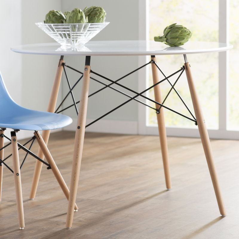 Lotasha Round Solid Wood Base Dining Table, 29" H x 40" W x 40" L