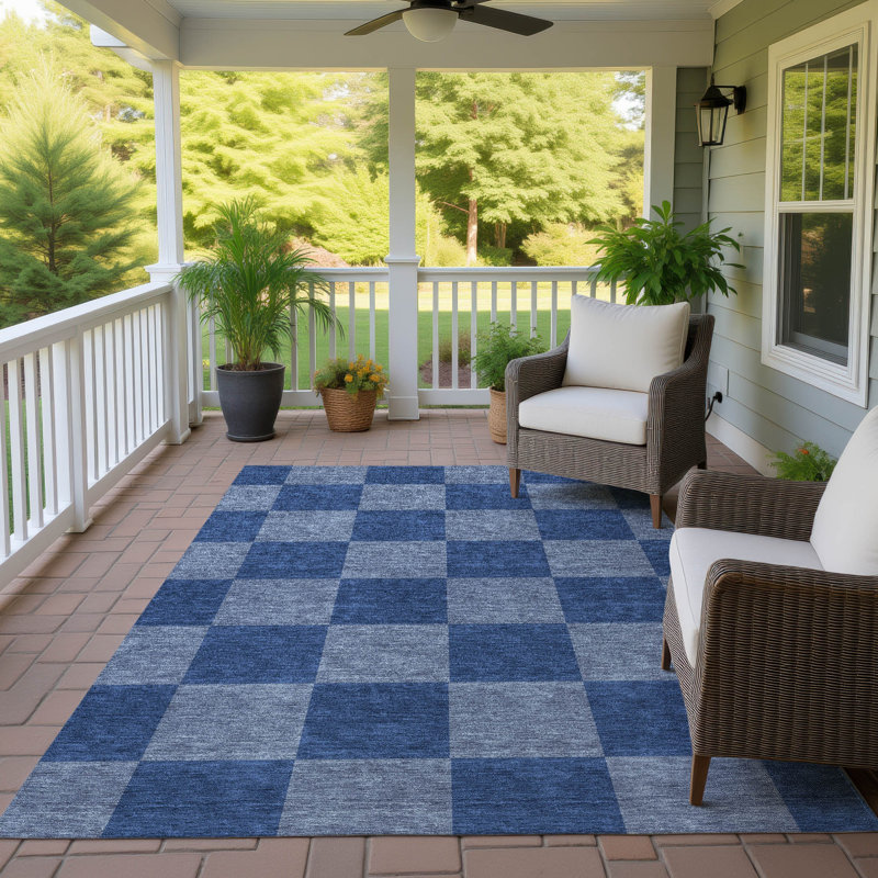 Machine Washable Indoor/Outdoor Buster ACN2345 Geometric Rug, Rectangle 5' x 7'6"