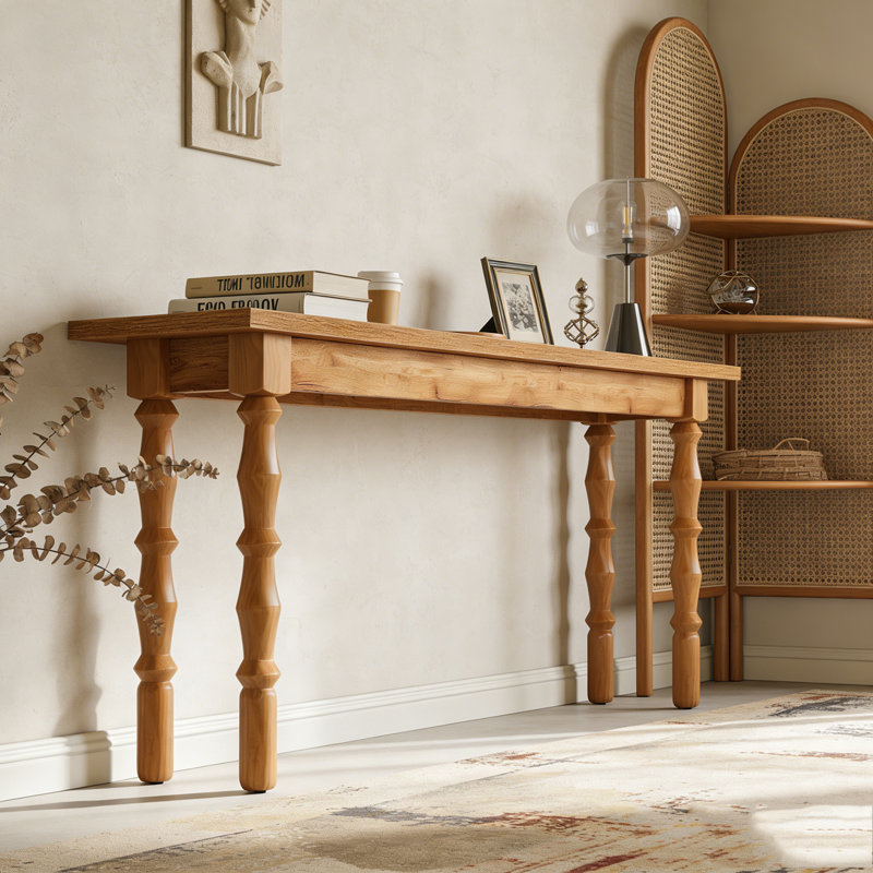 Wooden Console Table Sofa Table Behind Couch