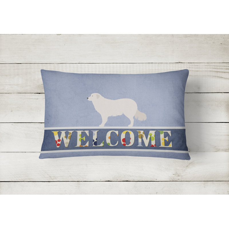 Coussin décoratif intérieur / extérieur Kuvasz Welcome