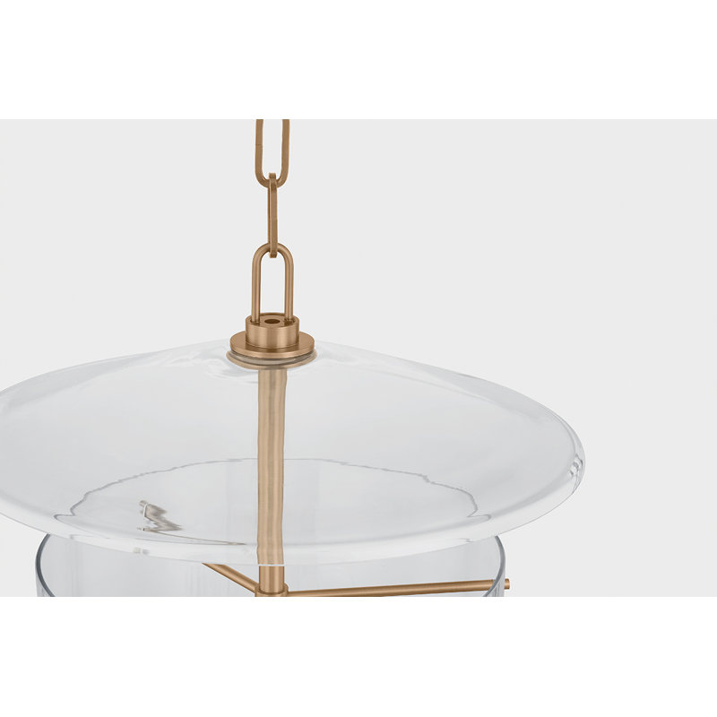 Troy Lighting Tully Lantern, Brass, 4 Lights, 72" H x 17.75" W x 17.75" D