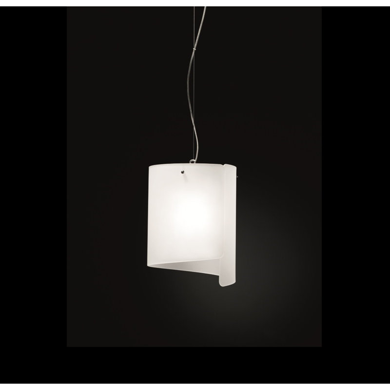 Papiro 1 - Light Cylinder Pendant, White