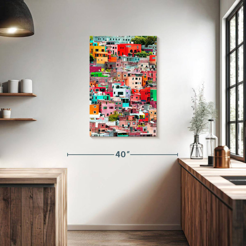 Aime Viva, Mexique - paysage urbain Guanajuato I, H 36 po x l 24 po