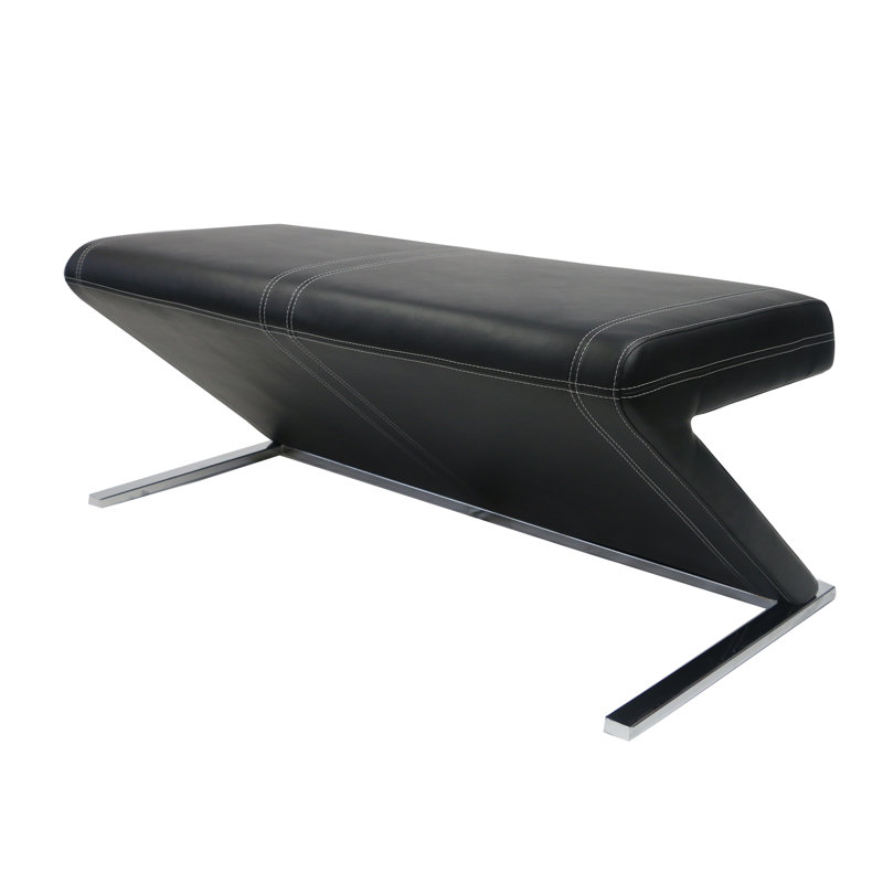 Banc rembourré Willaurie, Noir