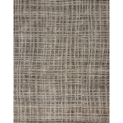 Whimsical R Hand Knotted Wool Area Rug in Denim/Black