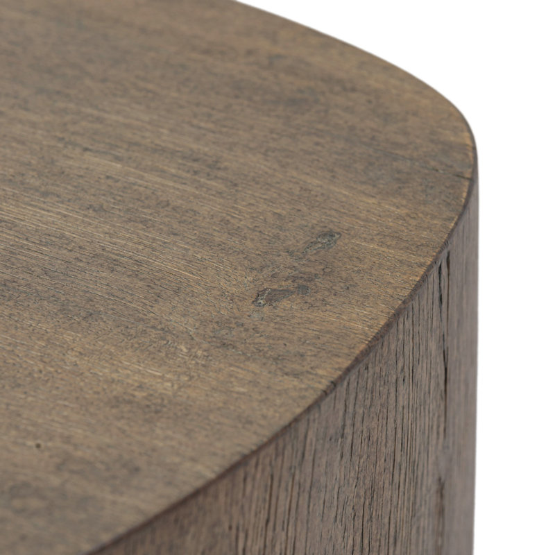 Tycho Pedestal-Brown Oak Veneer, 40" H x 12" W x 12" D
